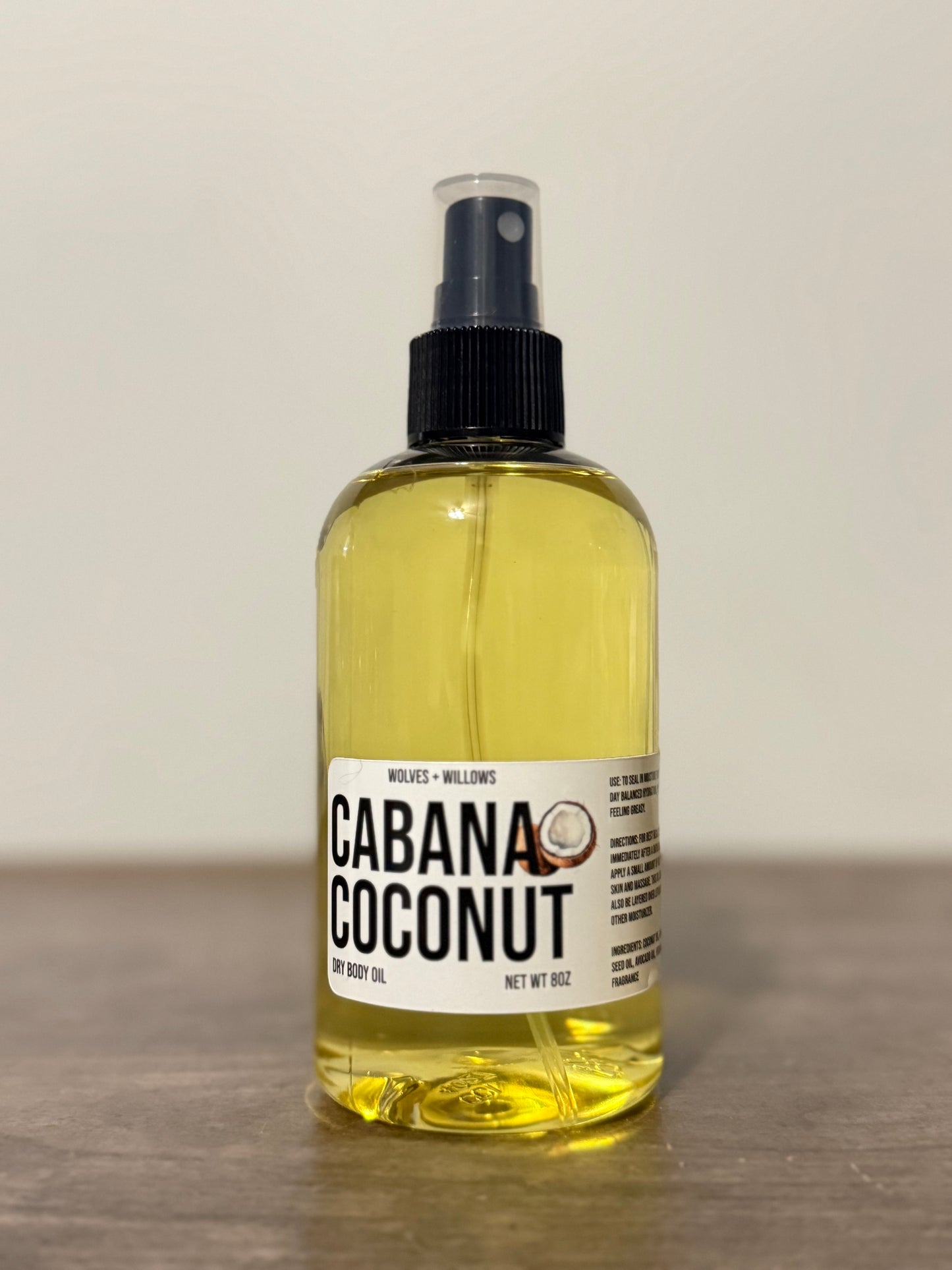 Cabana Coconut 8 oz Body Oil