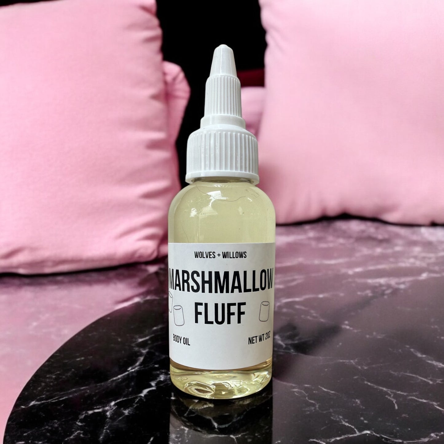 Marshmallow Fluff Scented Dry Body Oil