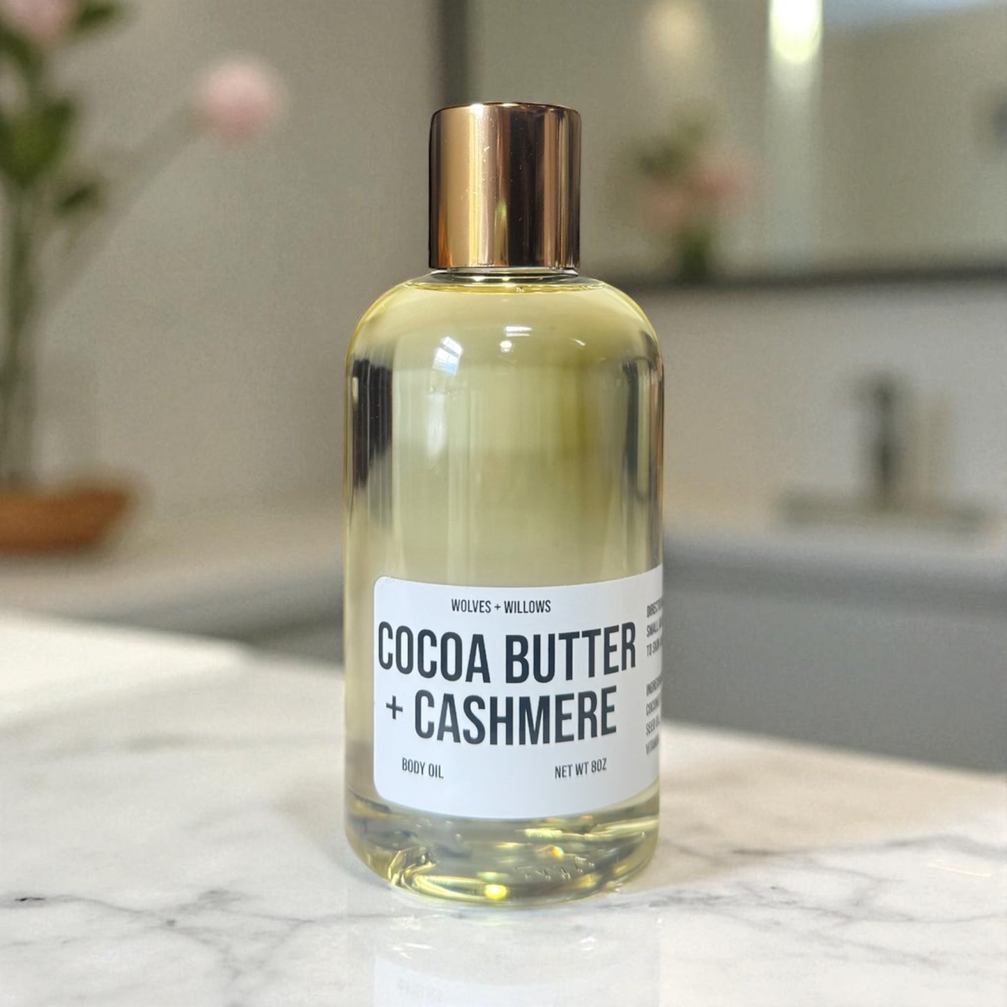 Large 8 Ounce Scented Dry Body Oil