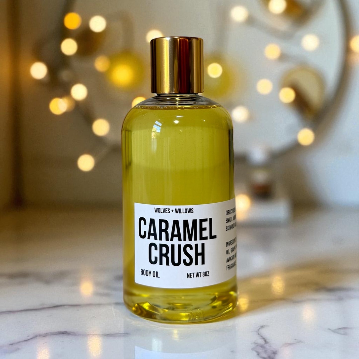 Large 8 Ounce Scented Dry Body Oil