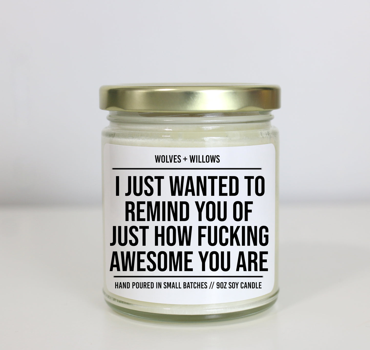 I Just Wanted To Remind You Of Just How Fucking Awesome You Are Soy Candle - Choose Your Scent