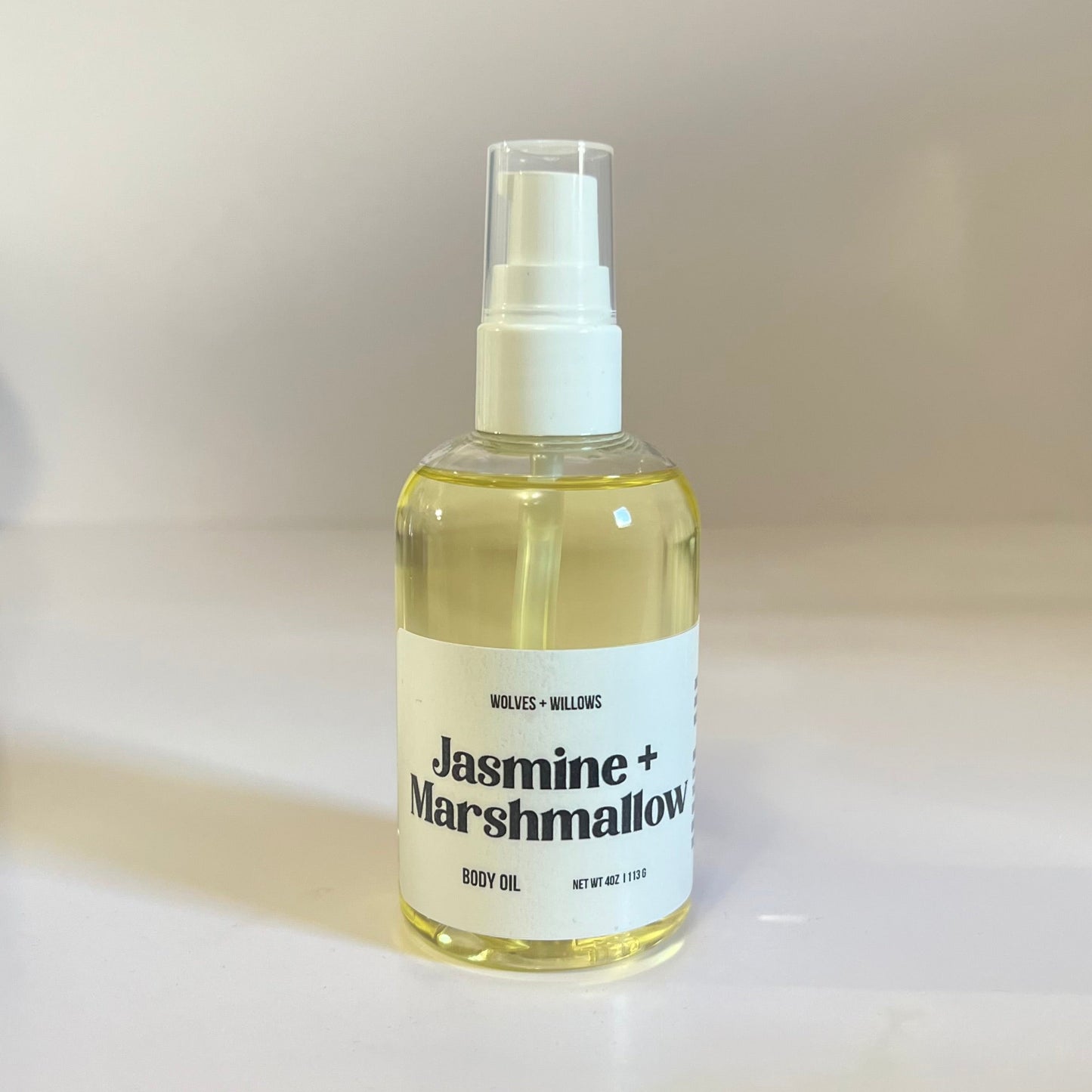 Jasmine + Marshmallow Scented Dry Body Oil