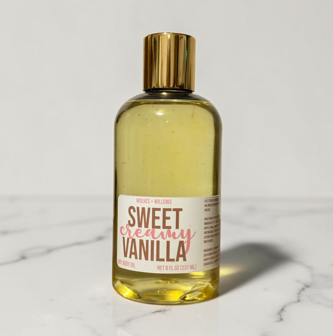 Sweet Creamy Vanilla 8 oz Body Oil