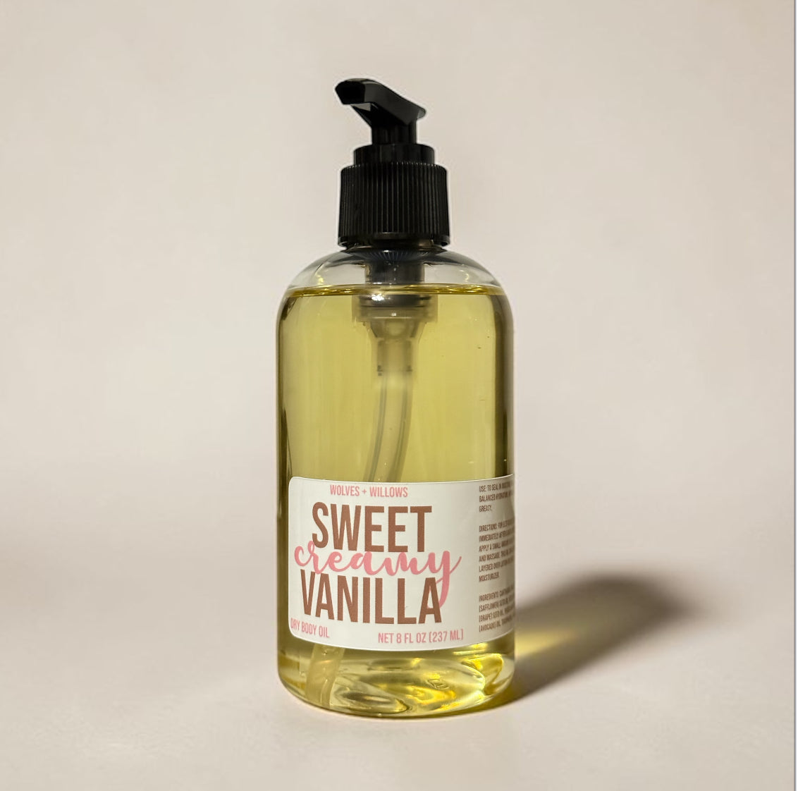 Sweet Creamy Vanilla 8 oz Body Oil