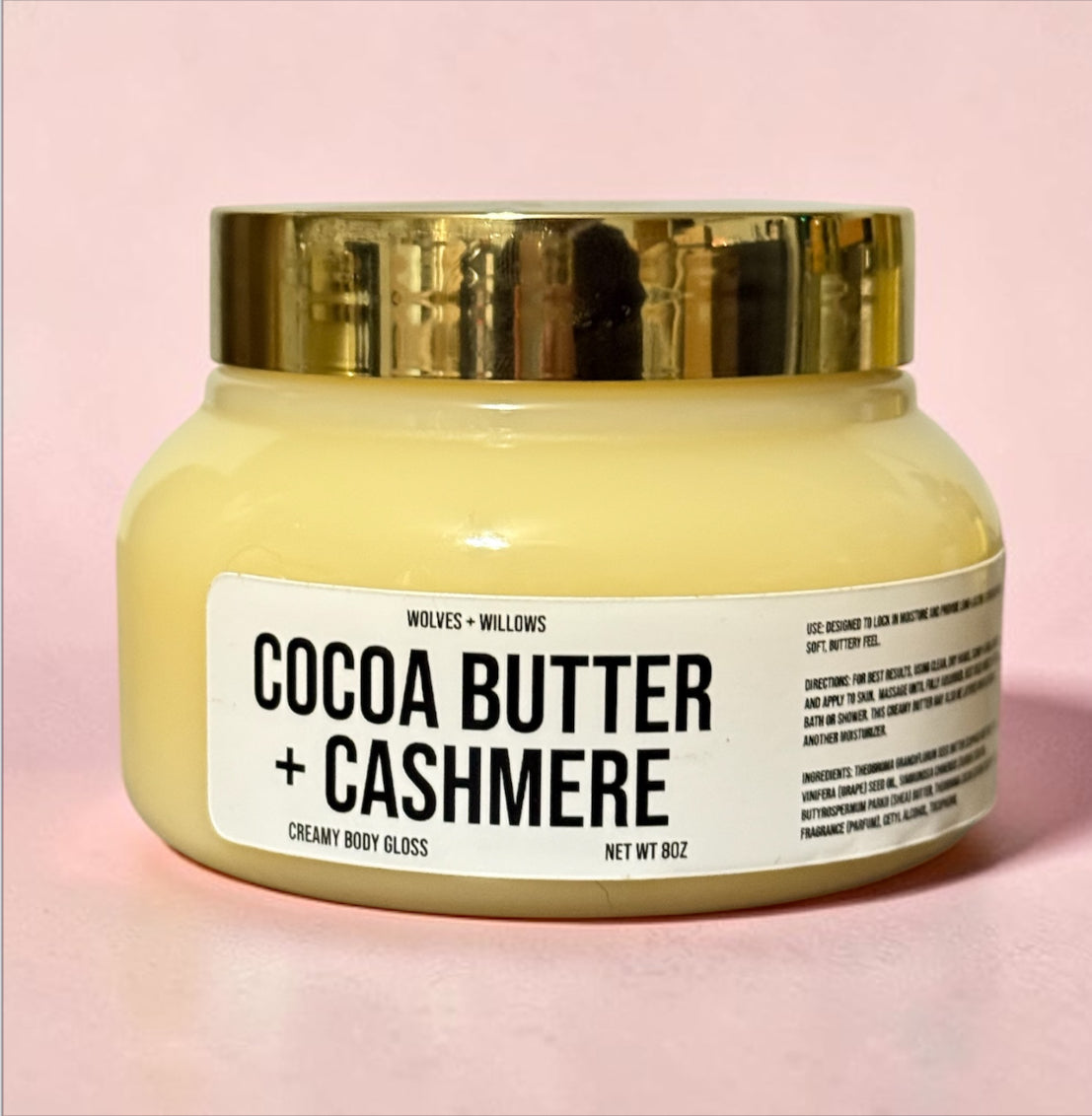 Cocoa Butter + Cashmere Scented Creamy Body Gloss Body Butter