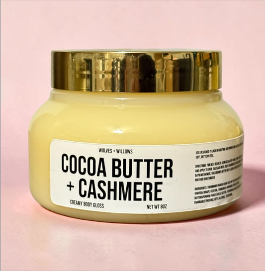 Cocoa Butter + Cashmere Scented Creamy Body Gloss Body Butter
