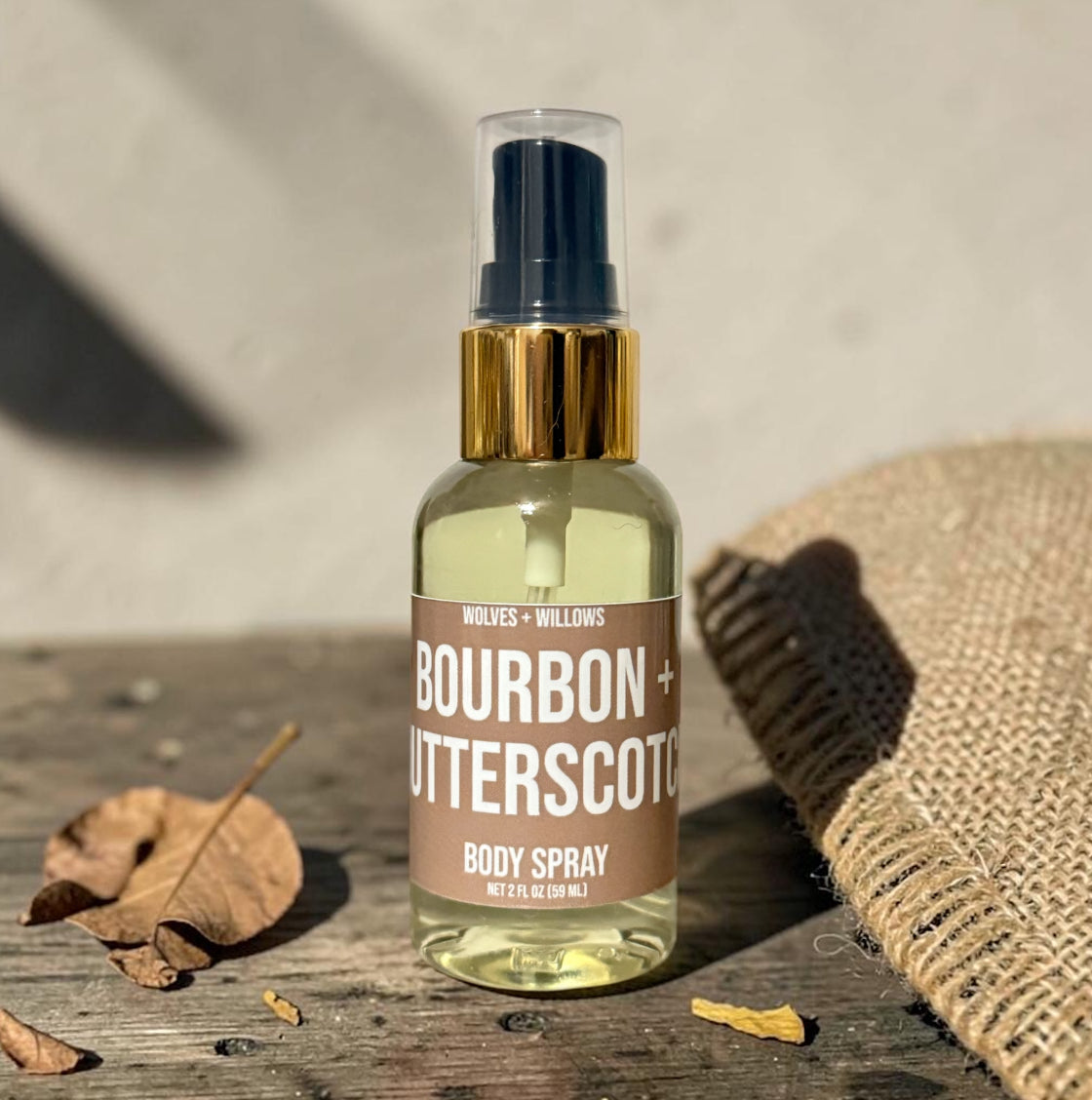 Bourbon + Butterscotch Body Spray