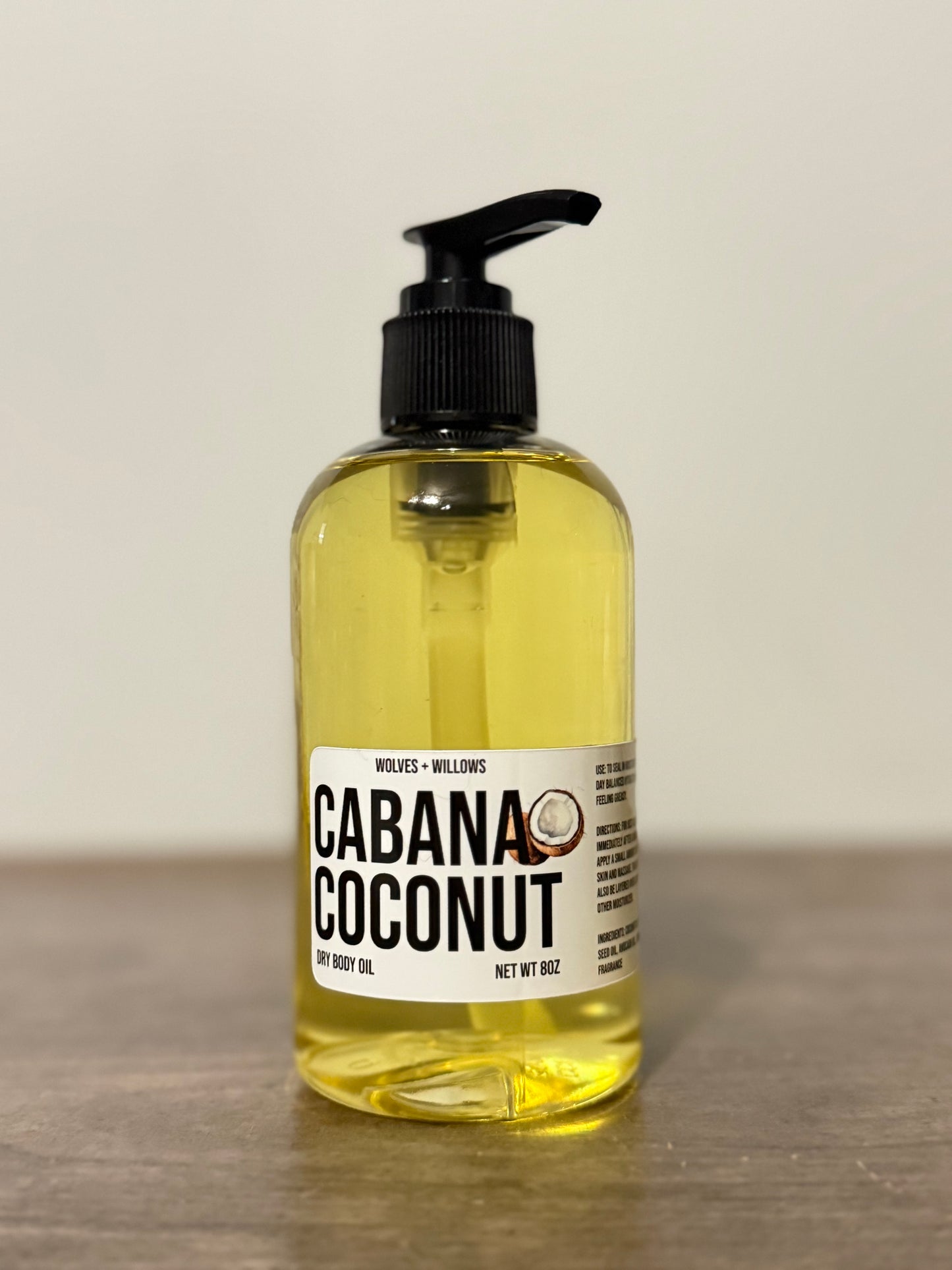 Cabana Coconut 8 oz Body Oil