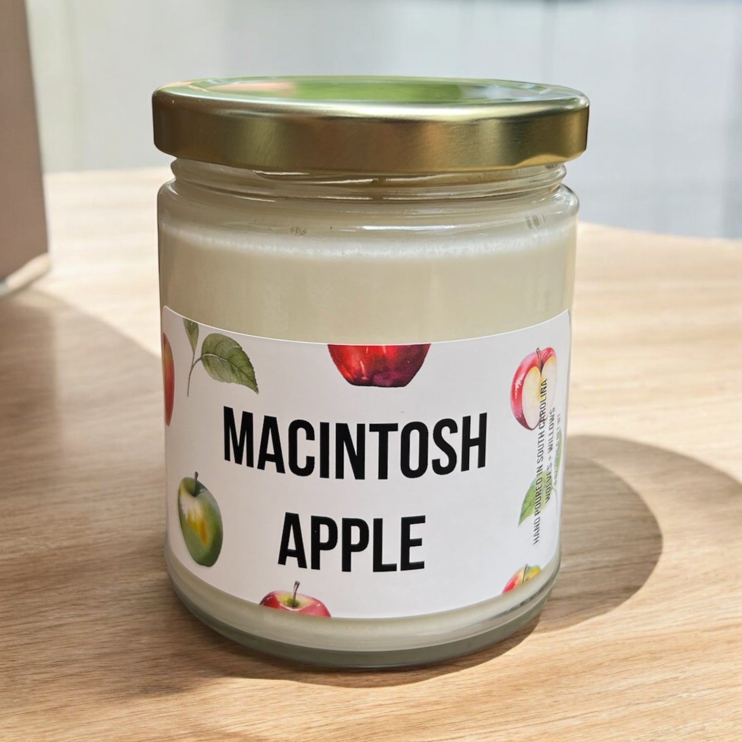 Macintosh Apple Scented 100% Soy Candle