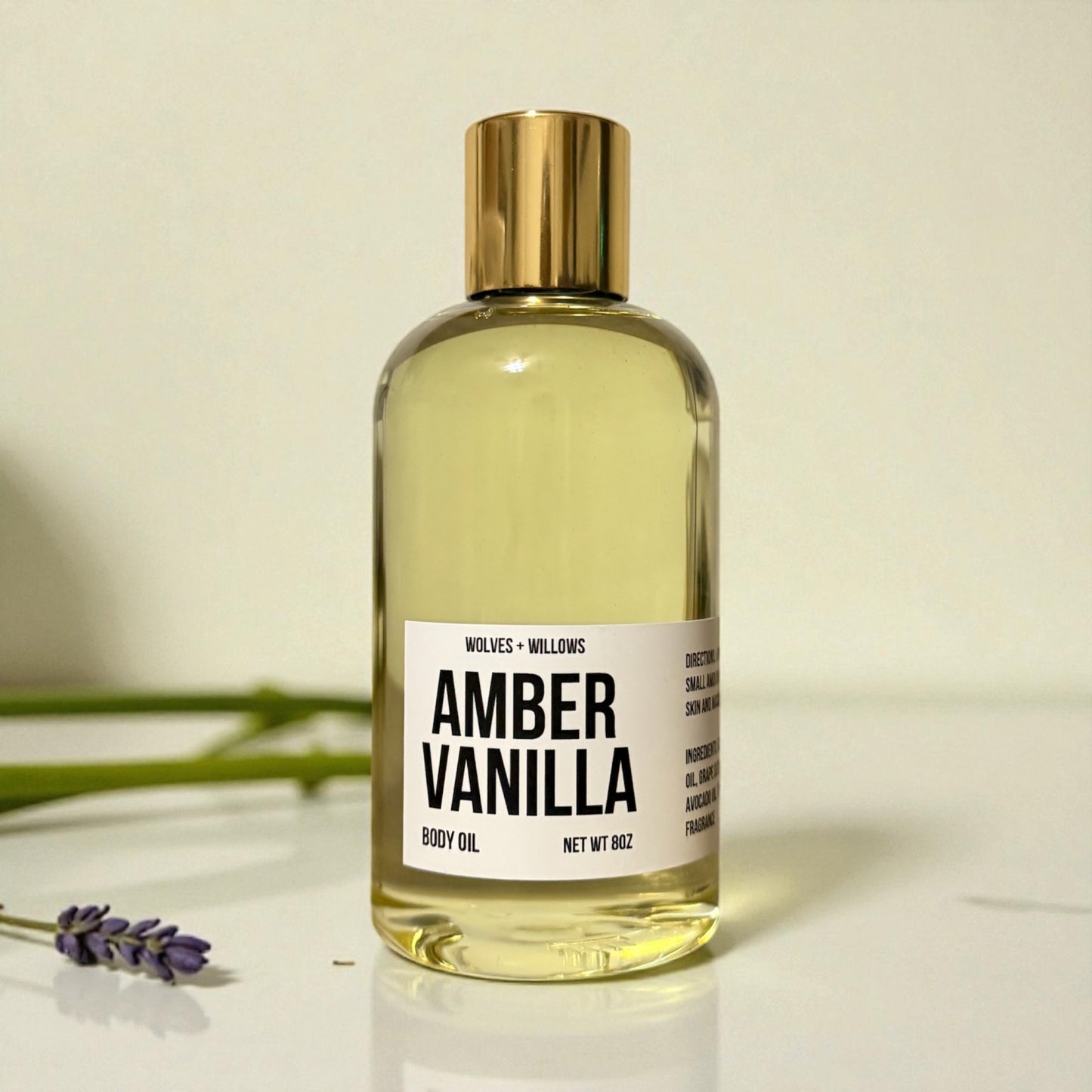 Large 8 Ounce Scented Dry Body Oil