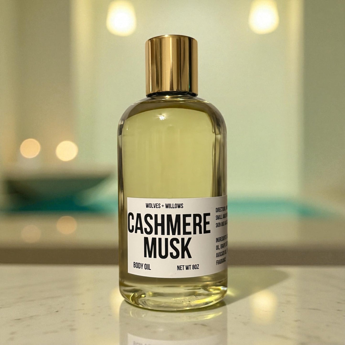 Large 8 Ounce Scented Dry Body Oil