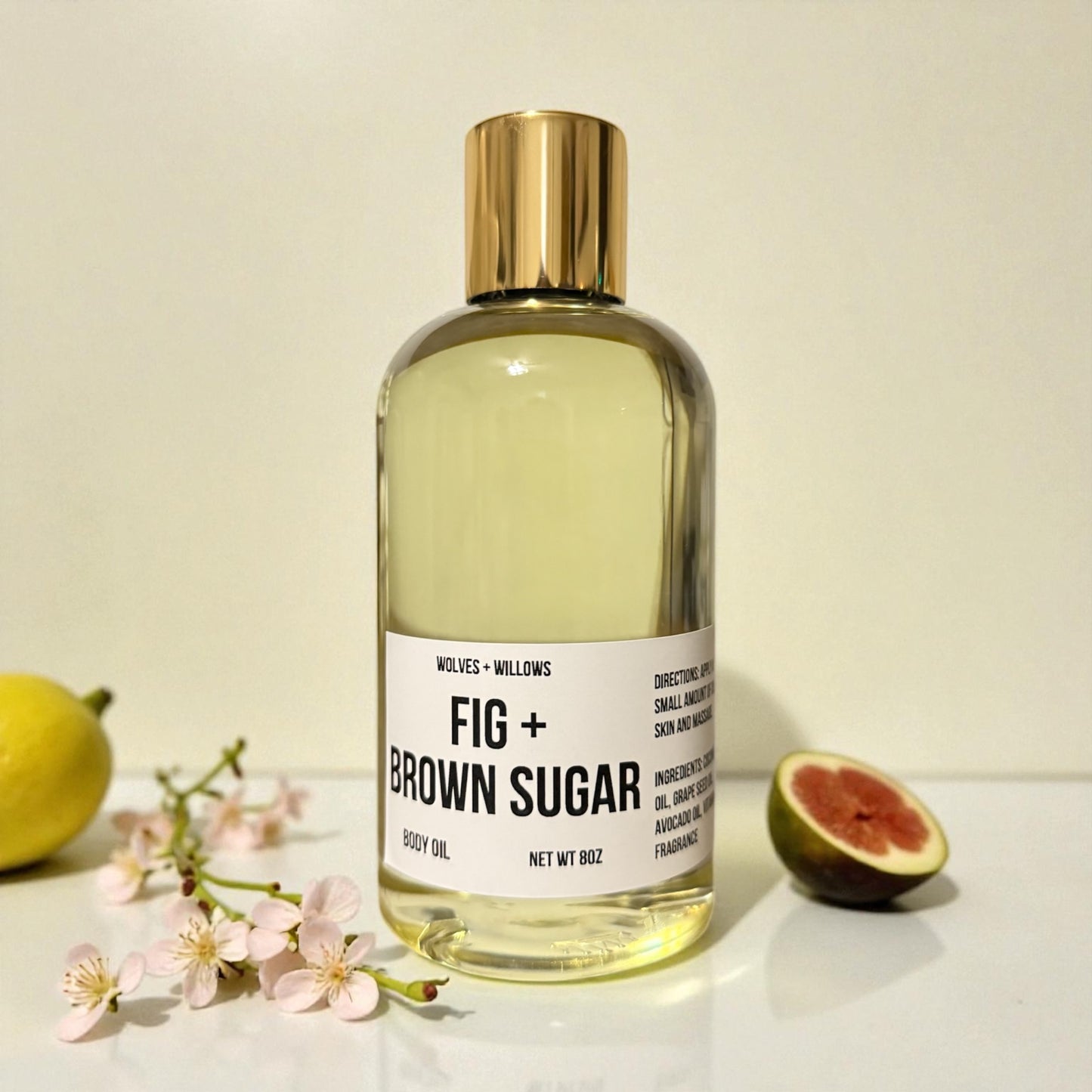 Large 8 Ounce Scented Dry Body Oil
