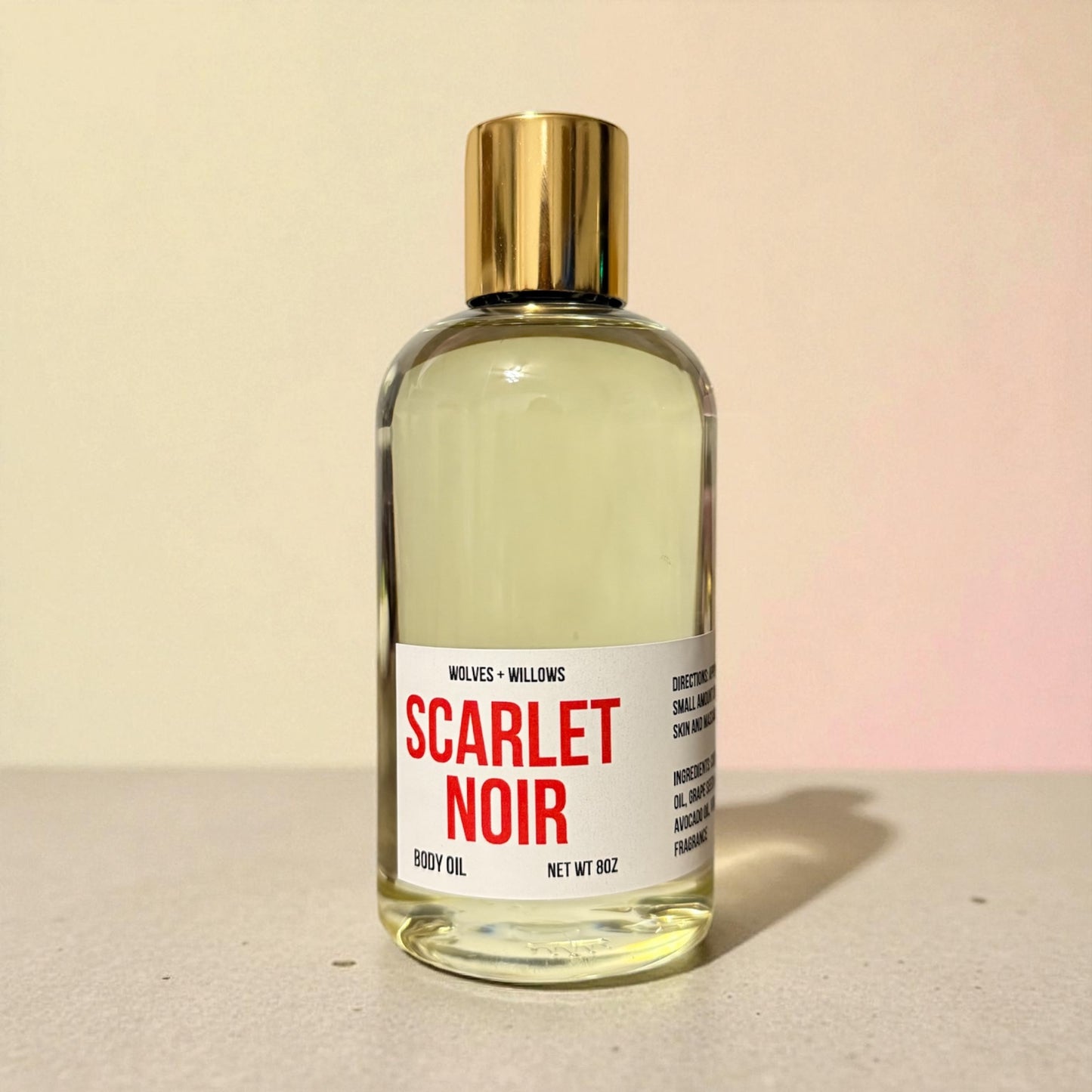 Large 8 Ounce Scented Dry Body Oil