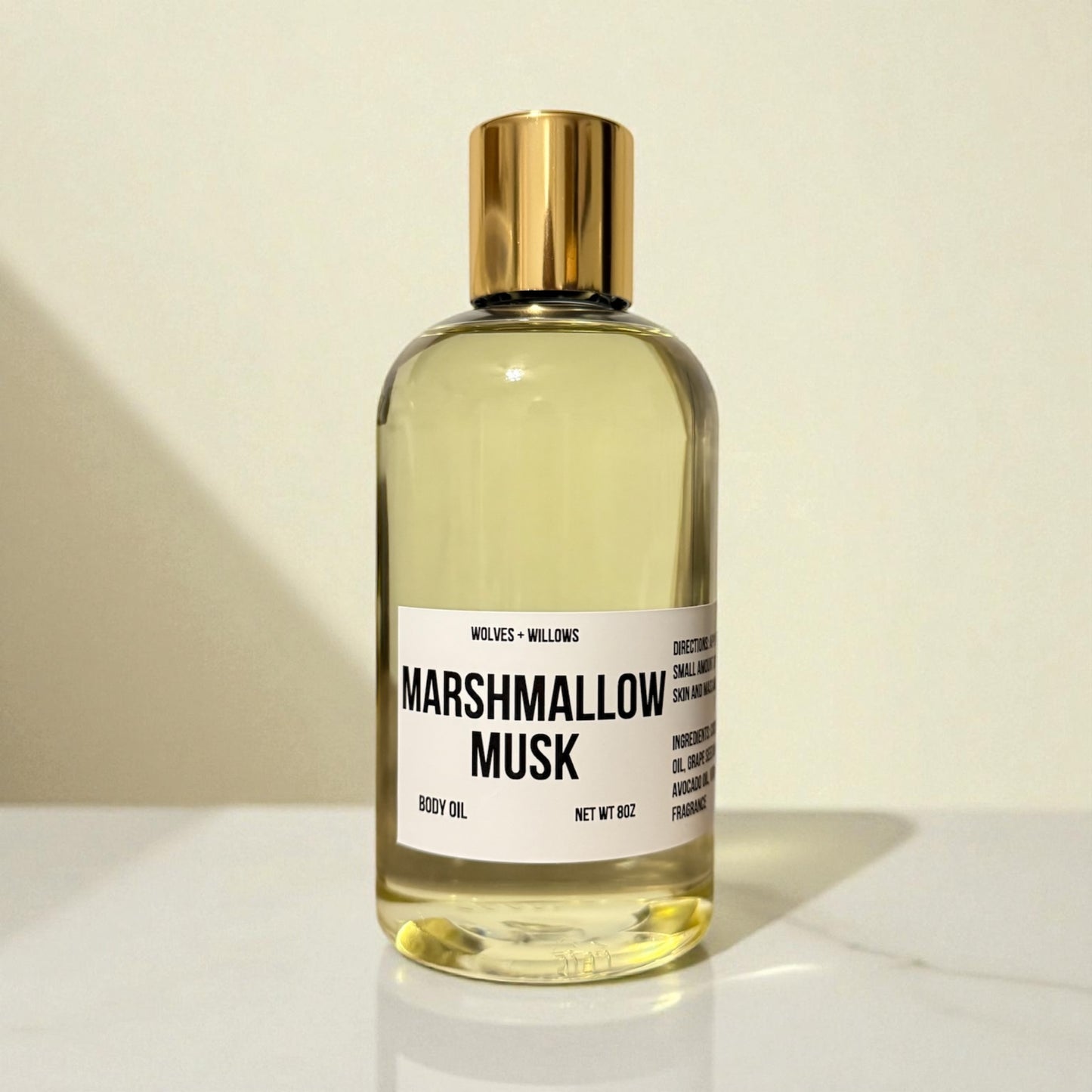 Large 8 Ounce Scented Dry Body Oil