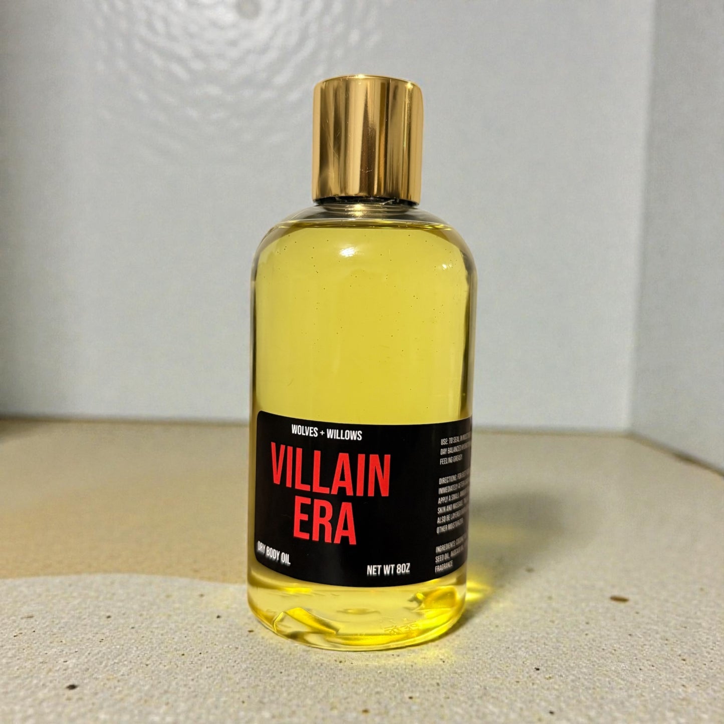 Large 8 Ounce Scented Dry Body Oil