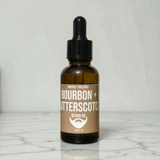 Bourbon + Butterscotch Beard Oil