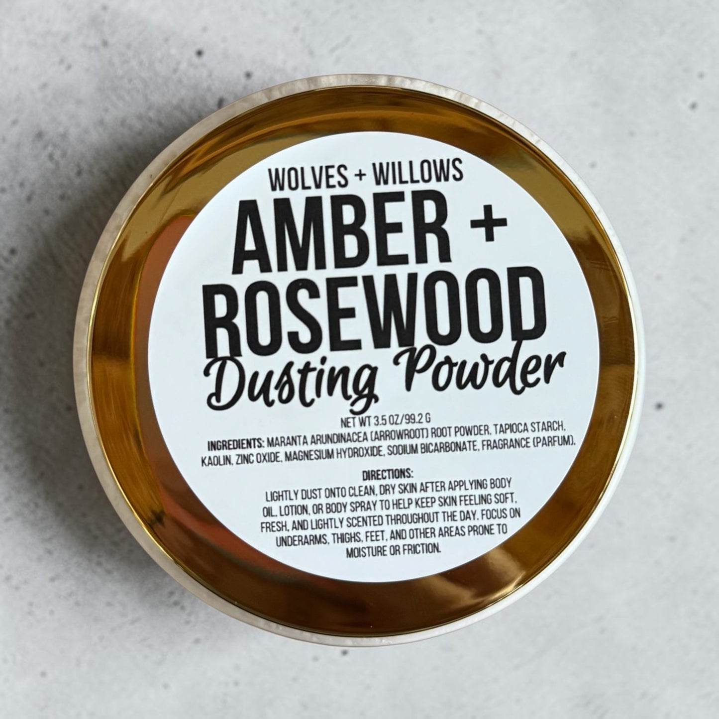 Amber + Rosewood Dusting Powder