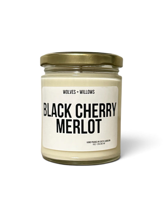 Black Cherry Merlot Soy Candle