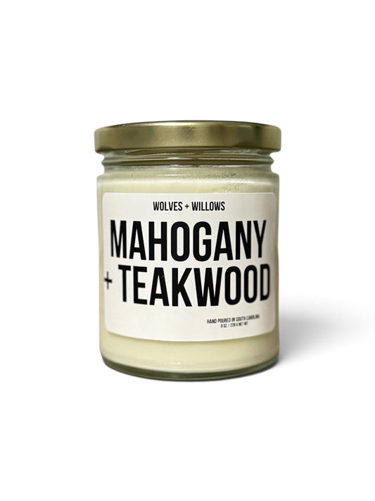 Mahogany + Teakwood Soy Candle