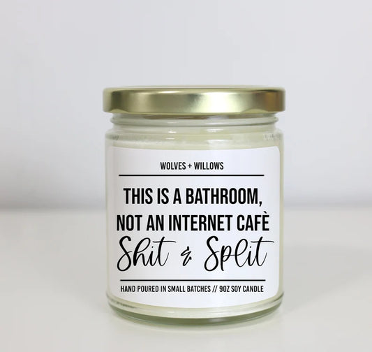 This is a Bathroom Not an Internet Cafe - Choose Your Scent - Funny Bathroom